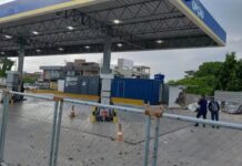 Bandidos explodem posto de combustíveis e trocam tiros com a PM em JP